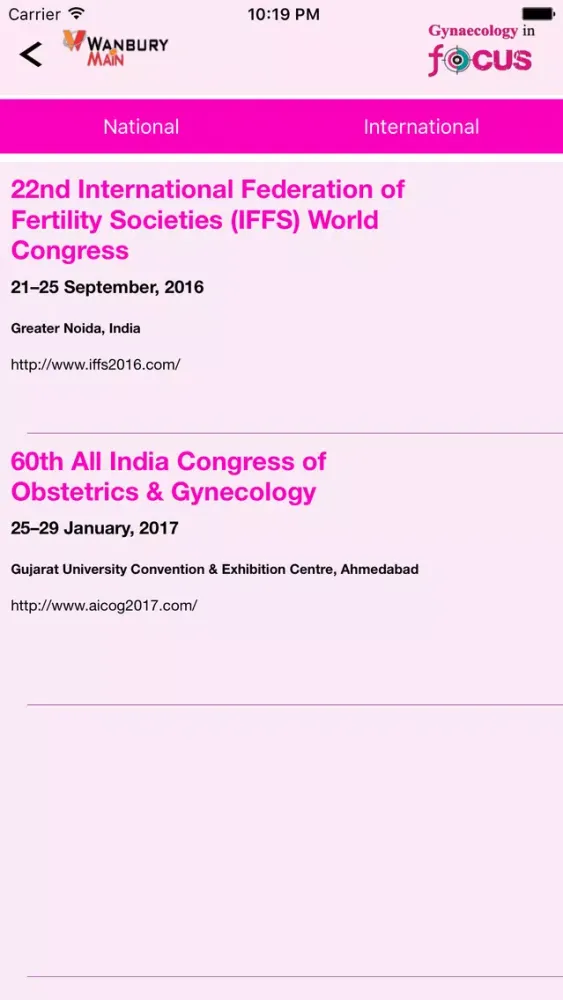 Gynaecology in FOCUS سکرین شاٹس