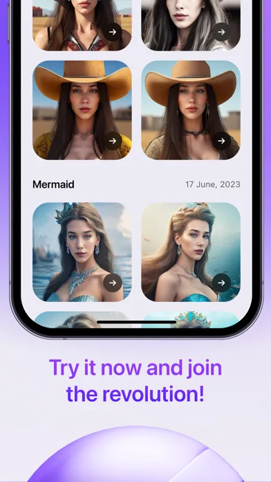 Zrzuty ekranu Sona - AI Portrait Generator