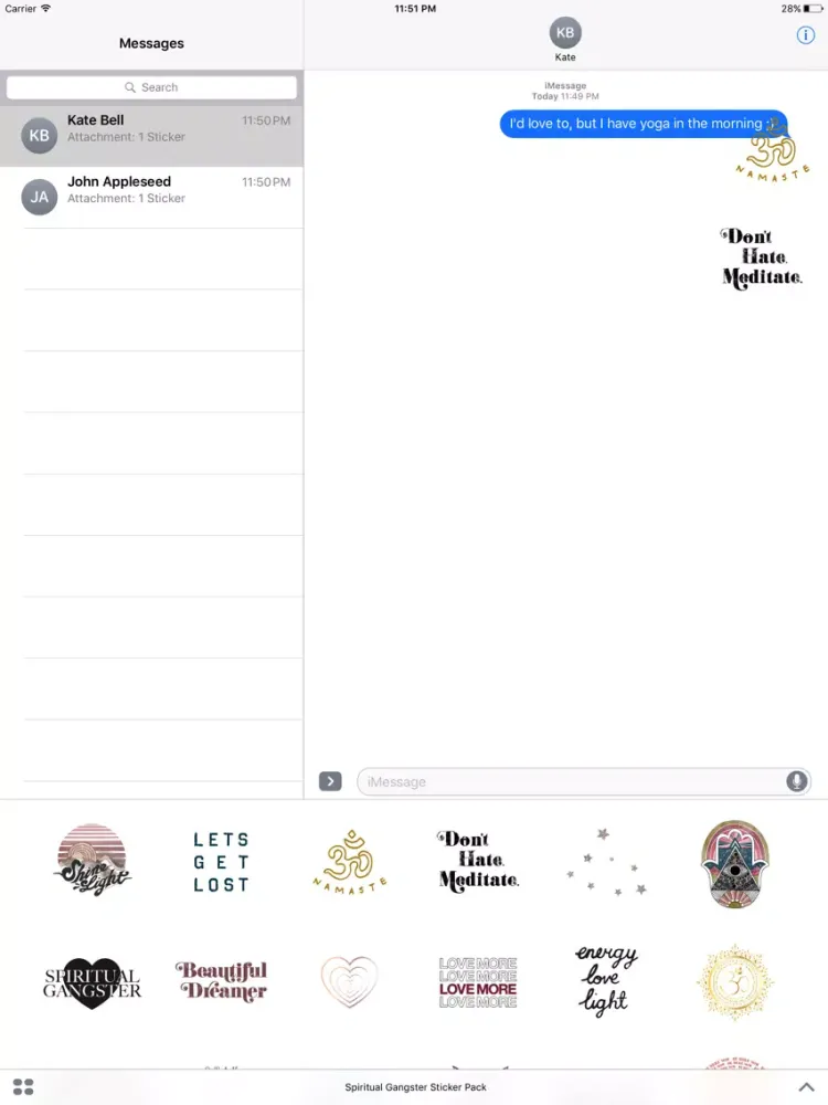 Spiritual Gangster Stickers iPad  سکرین شاٹس