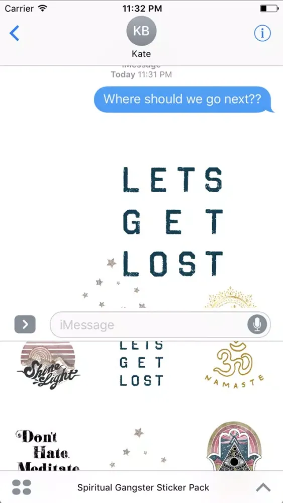 Spiritual Gangster Stickers سکرین شاٹس