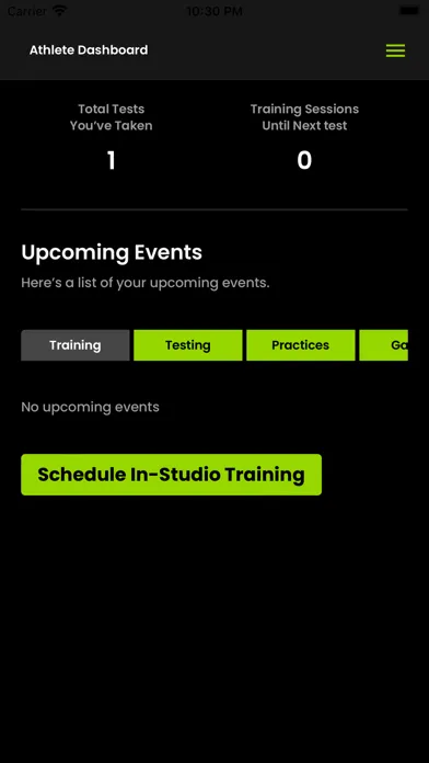 Tangkapan layar Sports Performance Lab