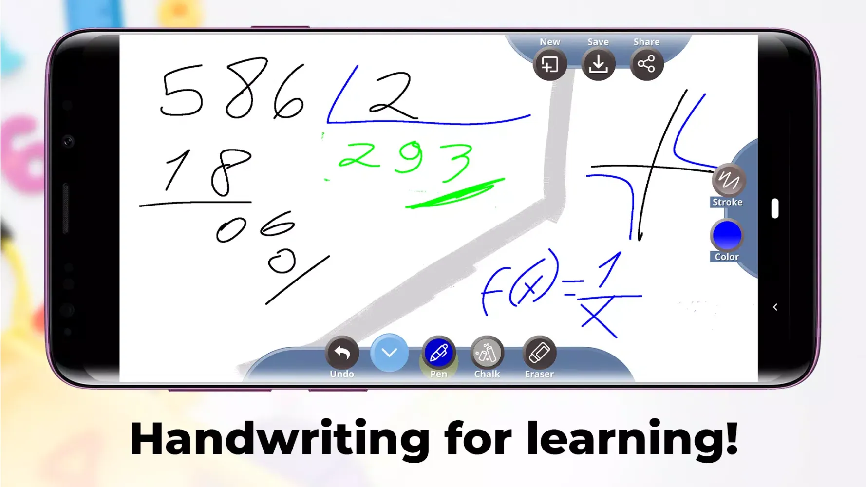 Tangkapan layar White Board App - Chalkboard