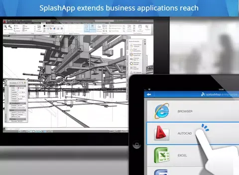 Tangkapan layar Splashtop for Good Technology iPad 