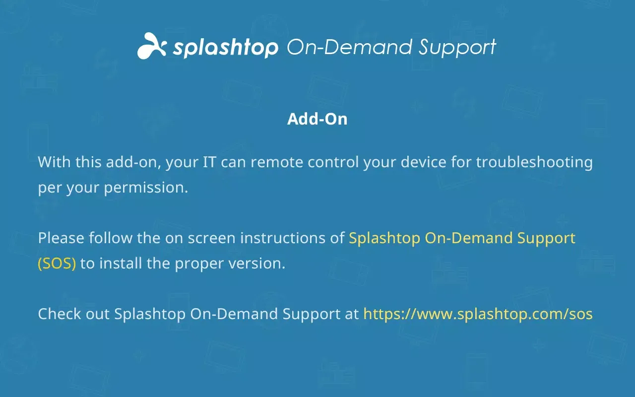 Ảnh chụp màn hình của Splashtop Add-On: Universal