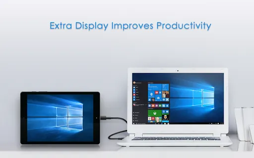 Tangkapan layar Splashtop Wired XDisplay