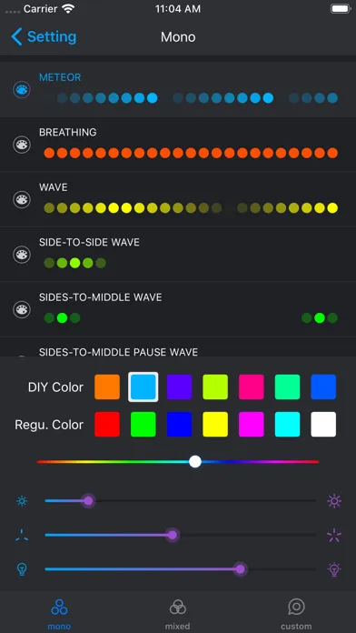 UniColor Light Ekran Görüntüleri