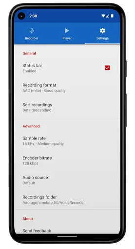 Voice Recorder स्क्रीनशॉट