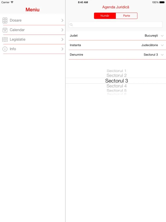Capturas de pantalla de Agenda Juridica iPad 
