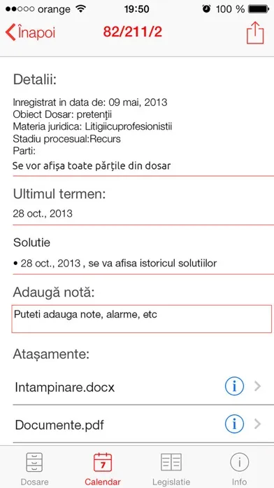 Capturas de pantalla de Agenda Juridica