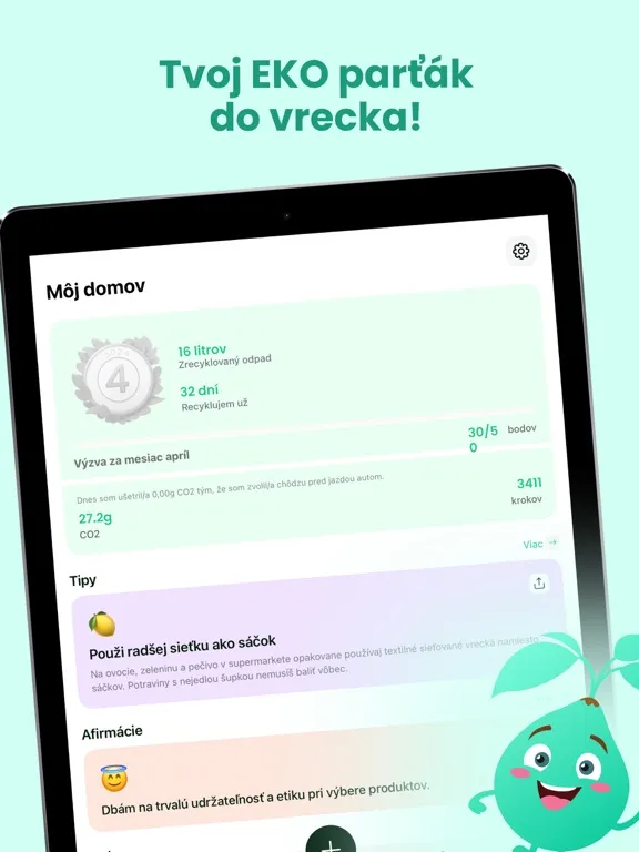 ภาพหน้าจอของ Greenie: Tvoj Eko Sprievodca iPad 