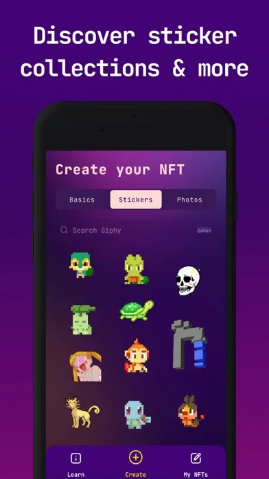 NFT+ Create NFT Artwork Screenshots