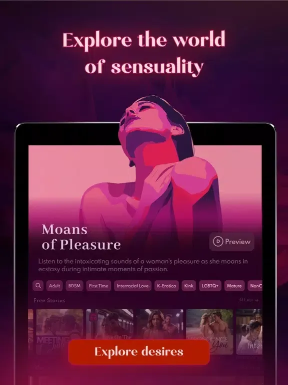 Скриншоты Sensual Stories & Erotic Audio iPad 