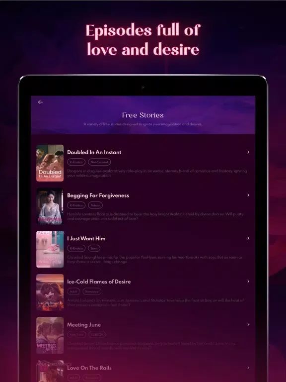Скриншоты Sensual Stories & Erotic Audio iPad 