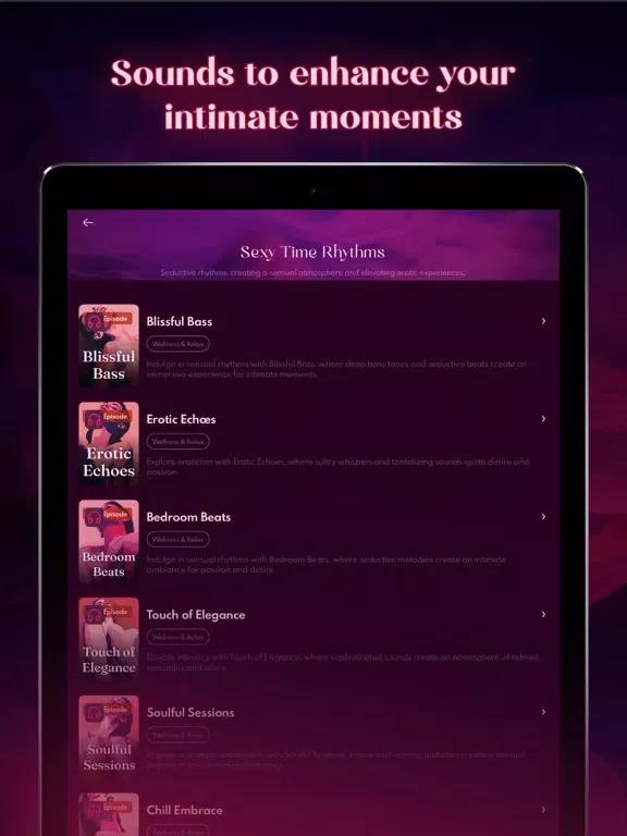 Скриншоты Sensual Stories & Erotic Audio iPad 
