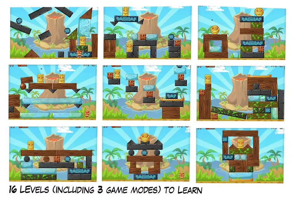 Tangkapan skrin Tiki Totems 2 Builder