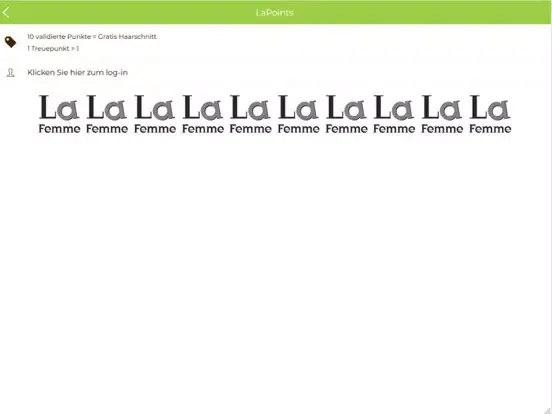 LaFemme Haarstudio iPad  스크린샷
