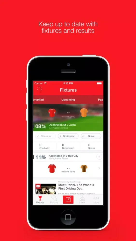 Fan App for Accrington Stanley FC سکرین شاٹس