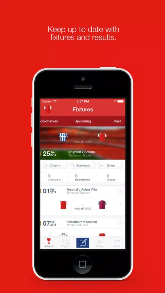 Fan App for Arsenal FC سکرین شاٹس