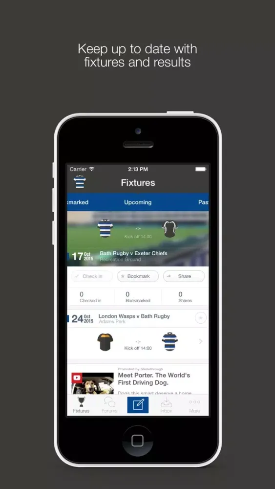 Capturas de pantalla de Fan App for Bath Rugby