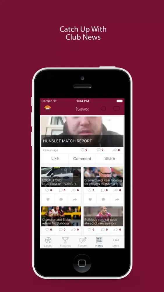 Скриншоты Fan App for Batley Bulldogs
