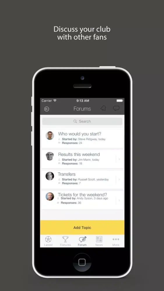 Tangkapan layar Fan App for Bradford Bulls