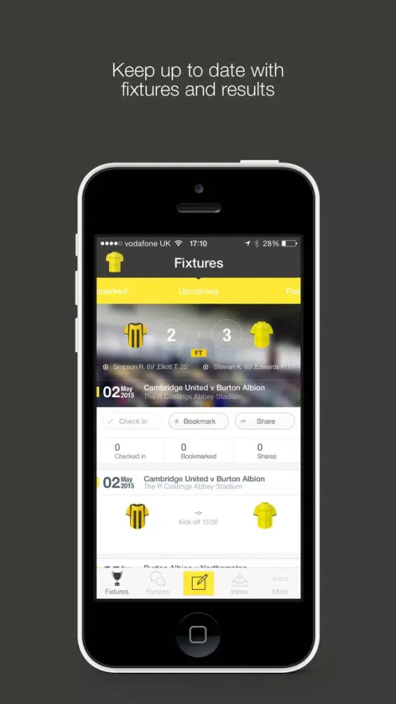 Screenshot di Fan App for Burton Albion FC