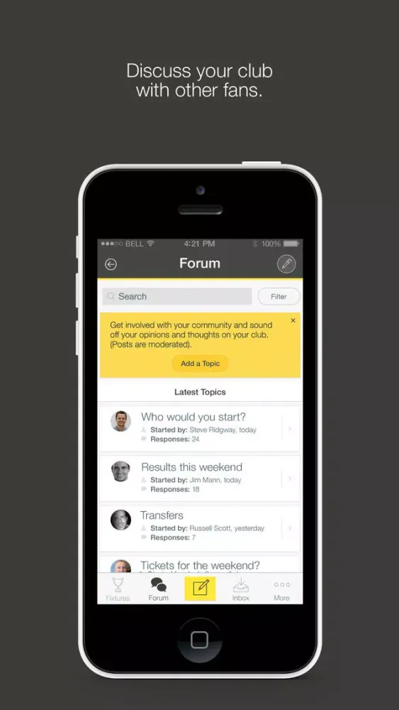 Screenshot di Fan App for Burton Albion FC