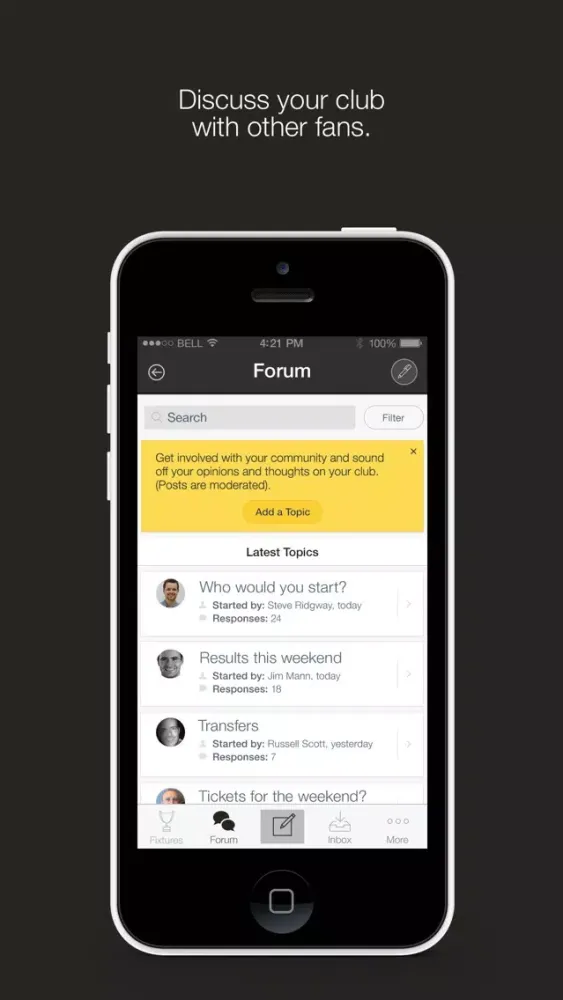 Gateshead FC Fan App Screenshots