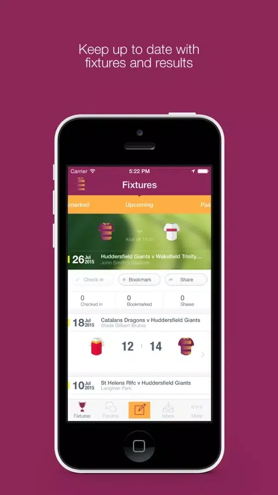 Fan App for Huddersfield Giants Screenshots