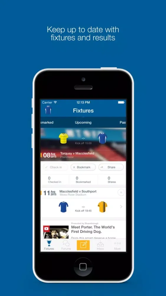 Captures d'écran de Fan App for Macclesfield Town FC