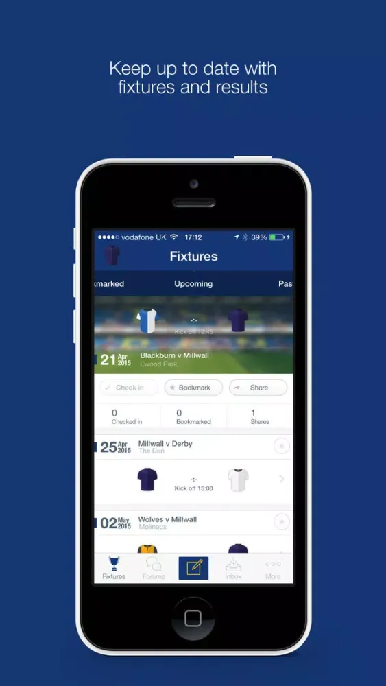 Zrzuty ekranu Fan App for Millwall FC