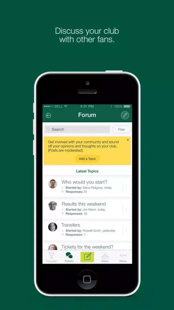 Ảnh chụp màn hình của Fan App for Plymouth Argyle FC