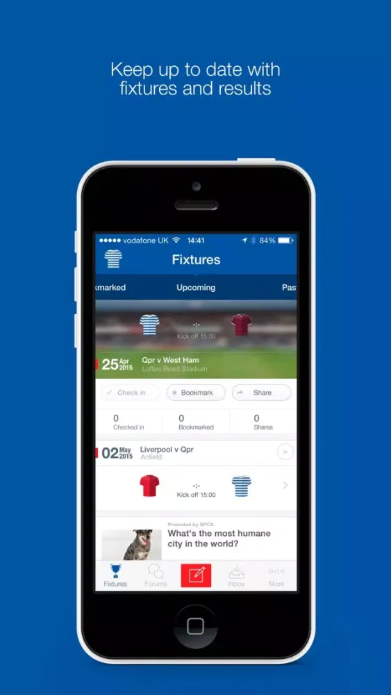 Fan App for Queens Park Rangers FC スクリーンショット