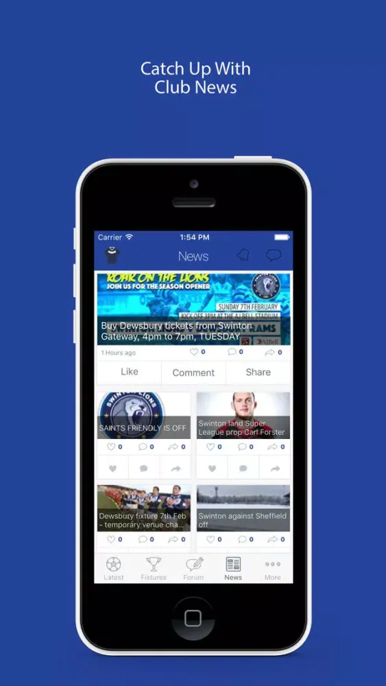 Fan App for Swinton Lions Screenshots