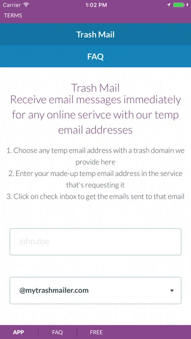 Trash Mail - Create temp email addresses应用截图