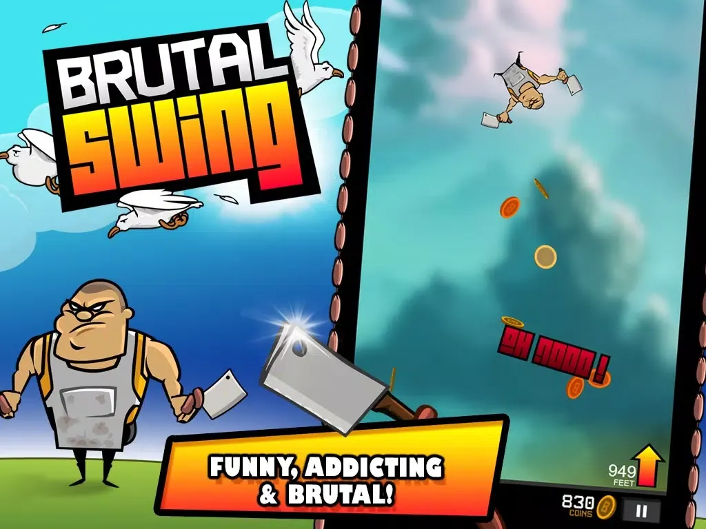Capturas de tela do Brutal Swing iPad 