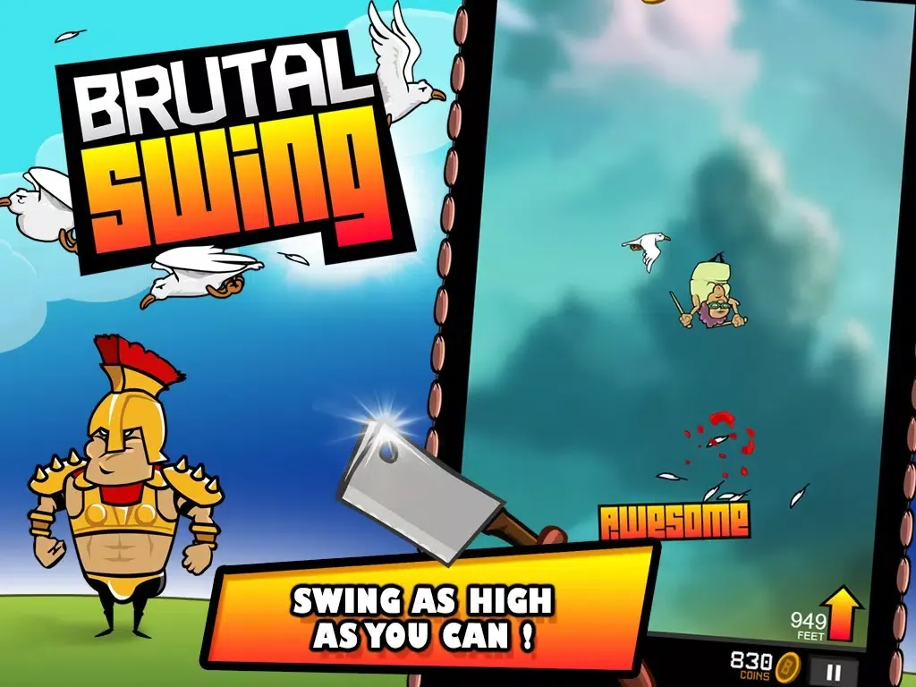 Capturas de tela do Brutal Swing iPad 