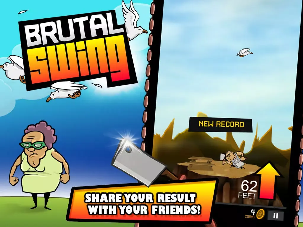 Capturas de tela do Brutal Swing iPad 