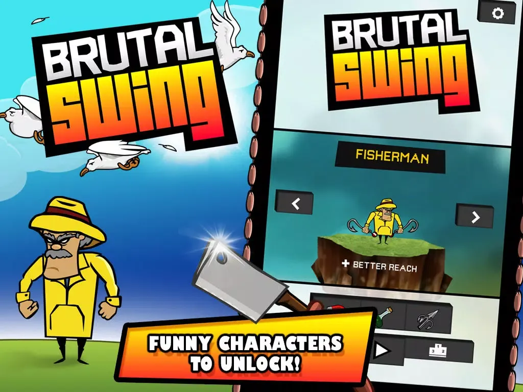 Capturas de tela do Brutal Swing iPad 