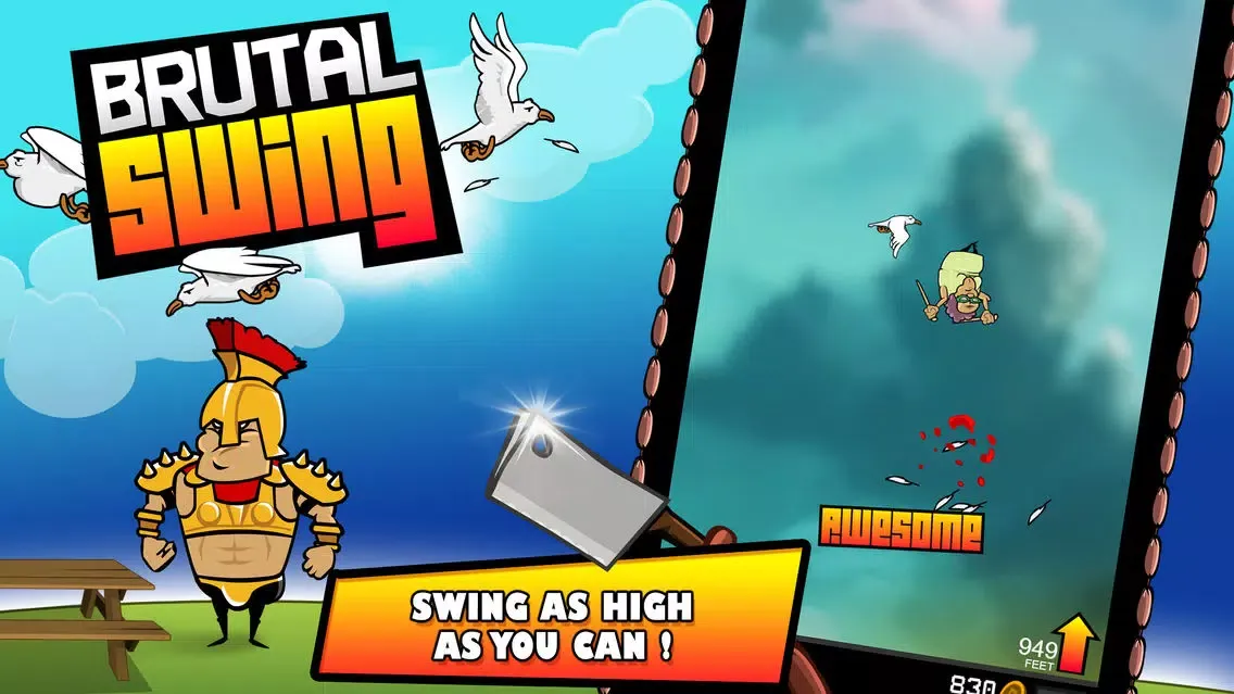 Capturas de tela do Brutal Swing
