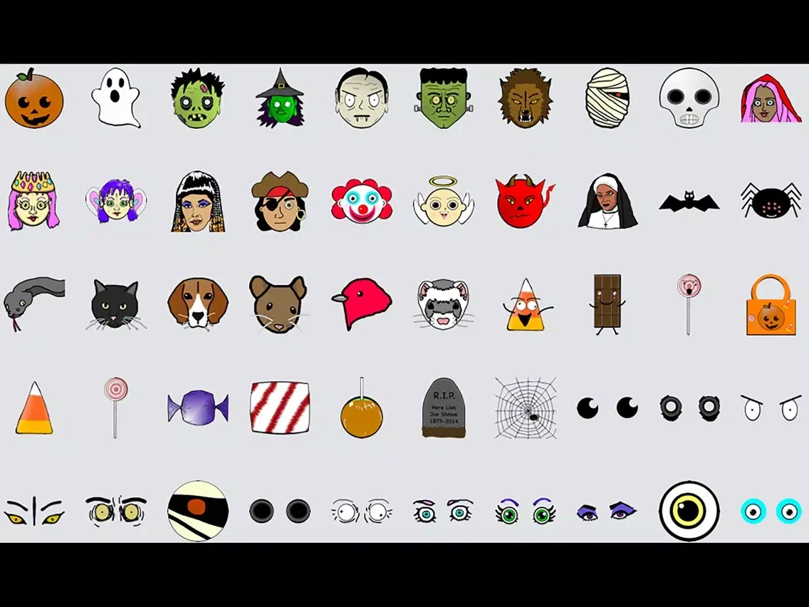 ภาพหน้าจอของ Spooktober Halloween Stickers iPad 
