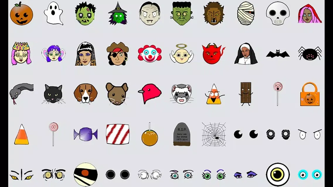 ภาพหน้าจอของ Spooktober Halloween Stickers