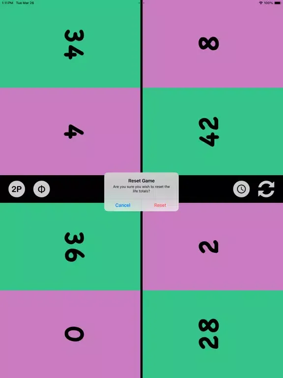 LifeHack: MTG Life Counter iPad  스크린샷