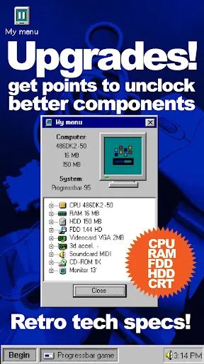 Ảnh chụp màn hình của Progressbar95 - nostalgic game