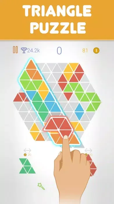 Capturas de tela do Tringles™ puzzle - royal 1010