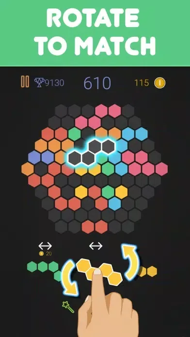 Capturas de tela do Tringles™ puzzle - royal 1010