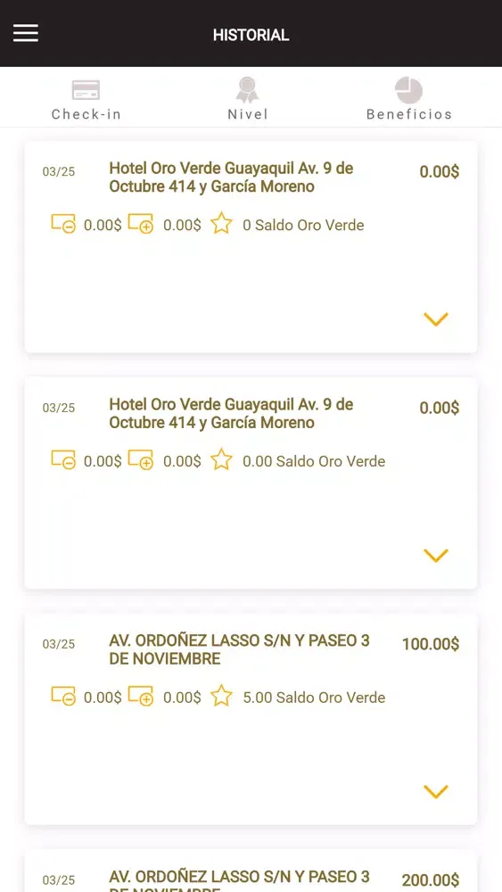 Oro Verde Rewards应用截图