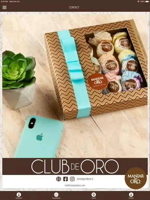Tangkapan skrin Manjar de Oro iPad 