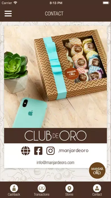 Tangkapan skrin Manjar de Oro