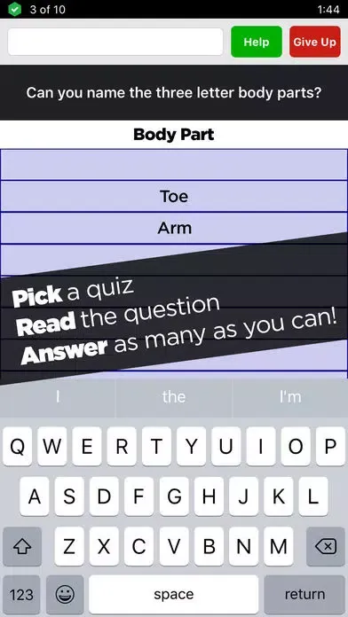 Screenshot di Sporcle